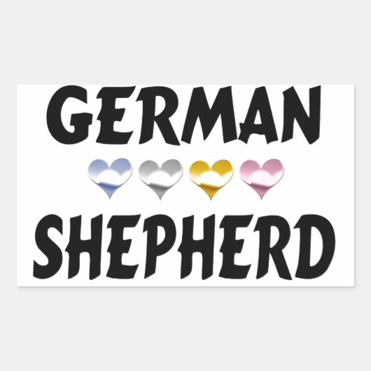 Duitse herder liefde Stickers (Voorkant)