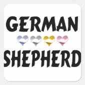 Duitse herder liefde Stickers (Voorkant)