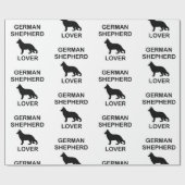 Duitse herder liefhebber cadeaupapier (Vlak)