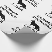 Duitse herder liefhebber cadeaupapier (Hoek)