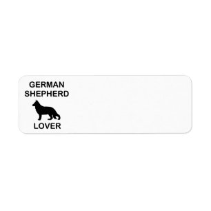Duitse herder liefhebber etiket