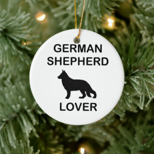 Duitse herder liefhebber keramisch ornament