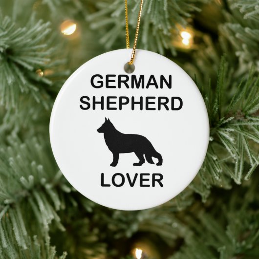 Duitse herder liefhebber keramisch ornament (Boom)