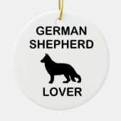 Duitse herder liefhebber keramisch ornament (Voorkant)
