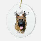 Duitse herder (longhair) Moeder 2 Keramisch Ornament (Links)