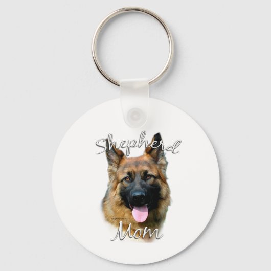 Duitse herder (longhair) Moeder 2 Sleutelhanger (Voorkant)