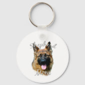 Duitse herder (longhair) Moeder 2 Sleutelhanger (Achterkant)