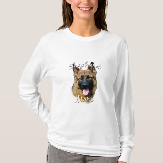 Duitse herder (longhair) Moeder 2 T-shirt (Voorkant)