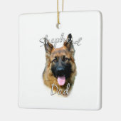Duitse herder (longhair) Pa 2 Keramisch Ornament (Links)