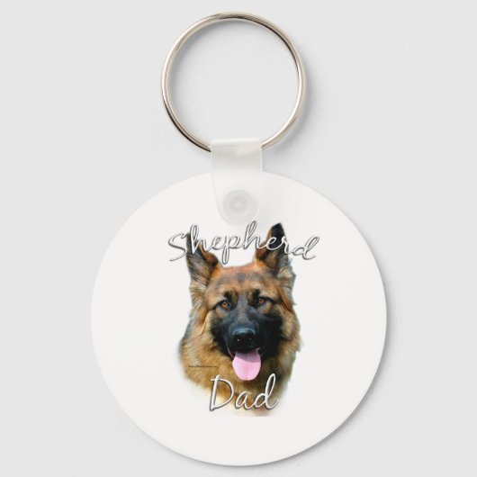 Duitse herder (longhair) Pa 2 Sleutelhanger (Voorkant)