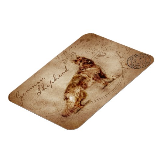 duitse herder magnet magneet (Linkerzijde)