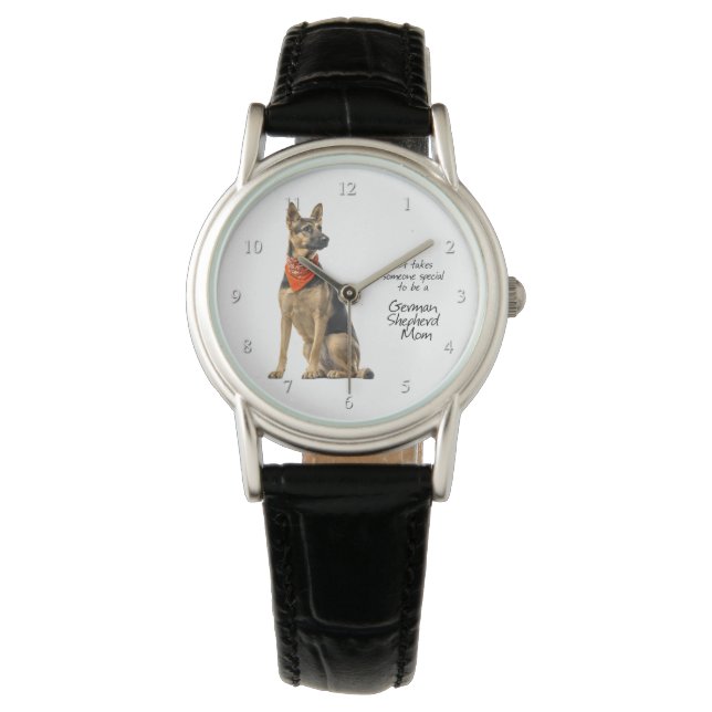 Duitse herder mam horloge (Voorkant)