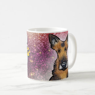 Duitse herder mama & koffie verslaafde Mok