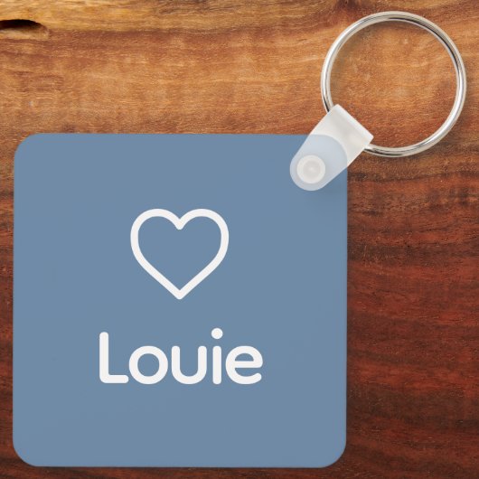 Duitse Herder Memorial Custom Hondennaam Rainbow Sleutelhanger (Achterkant)