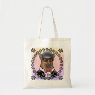 Duitse Herder met Bril  Tote Bag