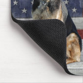 Duitse herder met honden muismat (Hoek)