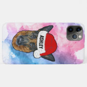 Duitse Herder met Kerst Pet Holiday Dog Case-Mate iPhone Case (Achterkant (horizontaal))