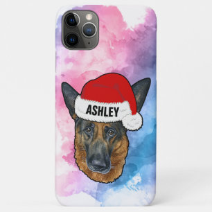 Duitse Herder met Kerst Pet Holiday Dog Case-Mate iPhone Case
