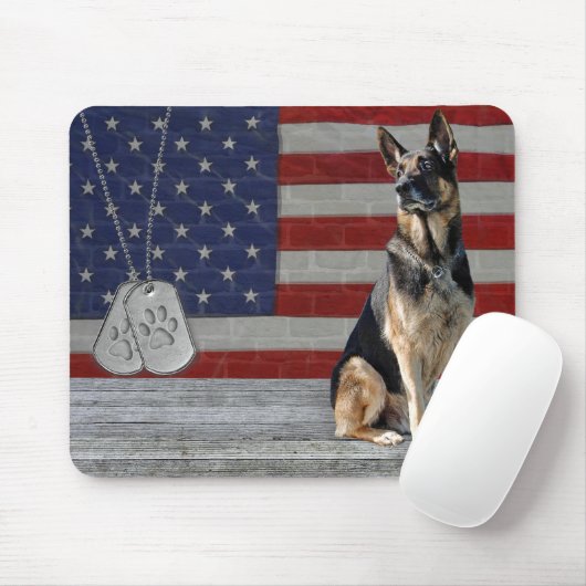 Duitse herder met Muismat van honden (Met muis)