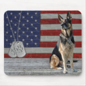 Duitse herder met Muismat van honden (Voorkant)