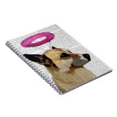 Duitse herder met roze halo notitieboek (Rechterzijde)