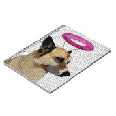 Duitse herder met roze halo notitieboek (Linkerzijde)