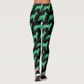 Duitse herder met shamrocks leggings (Achterkant)
