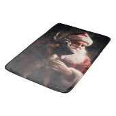 Duitse herder met sinterklaas feestelijke kerst badmat (Gekanteld)