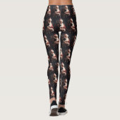 Duitse herder met sinterklaas feestelijke kerst leggings (Achterkant)