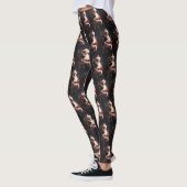 Duitse herder met sinterklaas feestelijke kerst leggings (Links)