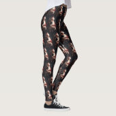 Duitse herder met sinterklaas feestelijke kerst leggings (Rechts)