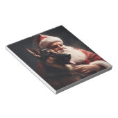 Duitse herder met sinterklaas feestelijke kerst notitieblok (Schuin)