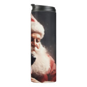 Duitse herder met sinterklaas feestelijke kerst thermosbeker (Geroteerd rechts)