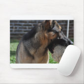 Duitse herder met speelgoed muismat (Met muis)