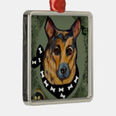 DUITSE HERDER METALEN ORNAMENT (Rechts)