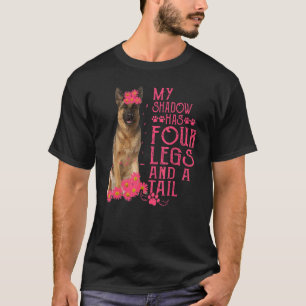 Duitse Herder Mijn Schaduw Heeft Vier Benen En Een T-shirt