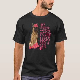 Duitse Herder Mijn Schaduw Heeft Vier Benen En Een T-shirt