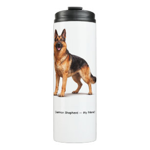 Duitse Herder Mijn Vriend Thermische Tumbler Thermosbeker