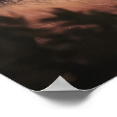 duitse herder moed bij zonsondergang poster (Hoek)