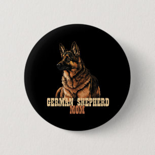 Duitse herder moeder, hond eigenaar moeder, GSD mo Ronde Button 5,7 Cm