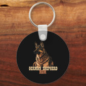 Duitse herder moeder, hond eigenaar moeder, GSD mo Sleutelhanger (Voorkant)