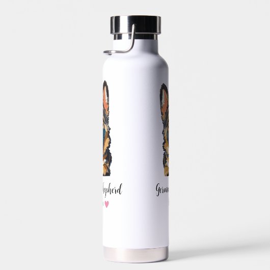 Duitse Herder Moeder Koper Vacuüm Waterfles (Rechts)