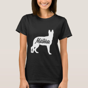 Duitse herder Moederdag hondeneigenaar familie Bes T-shirt