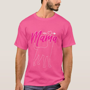 Duitse herder Moederdag hondeneigenaar familie Bes T-shirt