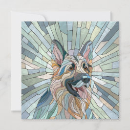 Duitse herder - Mozaïek kunst