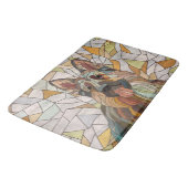 Duitse herder - Mozaïek kunst Badmat (Gekanteld)