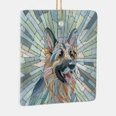 Duitse herder - Mozaïek kunst Keramisch Ornament (Rechts)