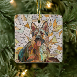Duitse herder - Mozaïek kunst Keramisch Ornament