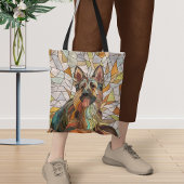 Duitse herder - Mozaïek kunst Tote Bag