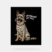Duitse Herder Mummy Halloween Hond Acryl Bord (Voorkant)
